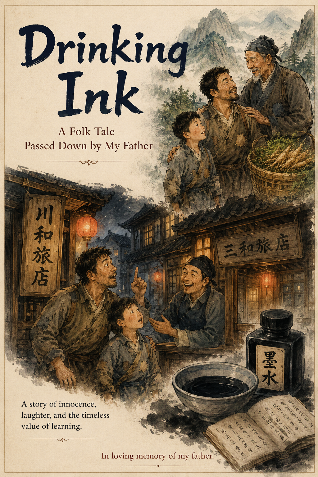 民间故事《喝墨水》|Drinking Ink 喝墨水